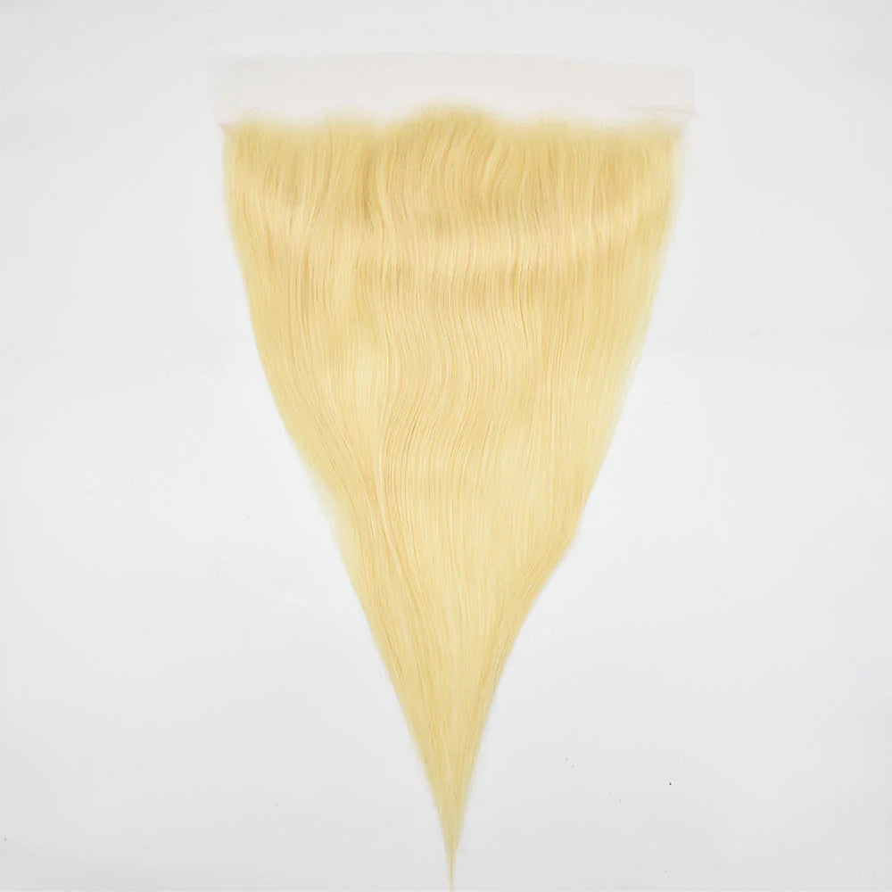 613 Blonde Color 13x6 HD Lace Frontal Straight Hair High Quality Virgin Hair