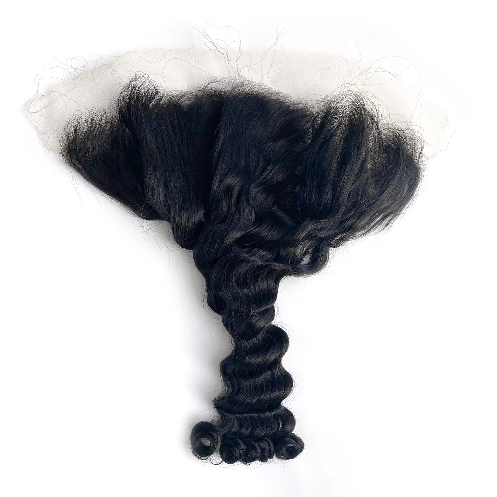 13x4 HD Lace Frontal Deep Wave Hair High Quality Virgin Hair