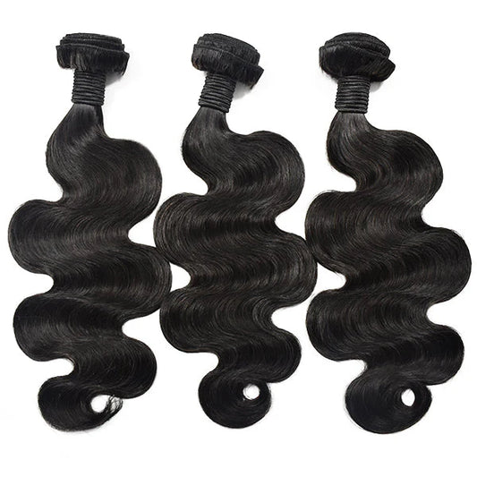 Body Wave Hair 3 Bundles With 13X6 HD Lace Frontal High Quality Virgin Hair