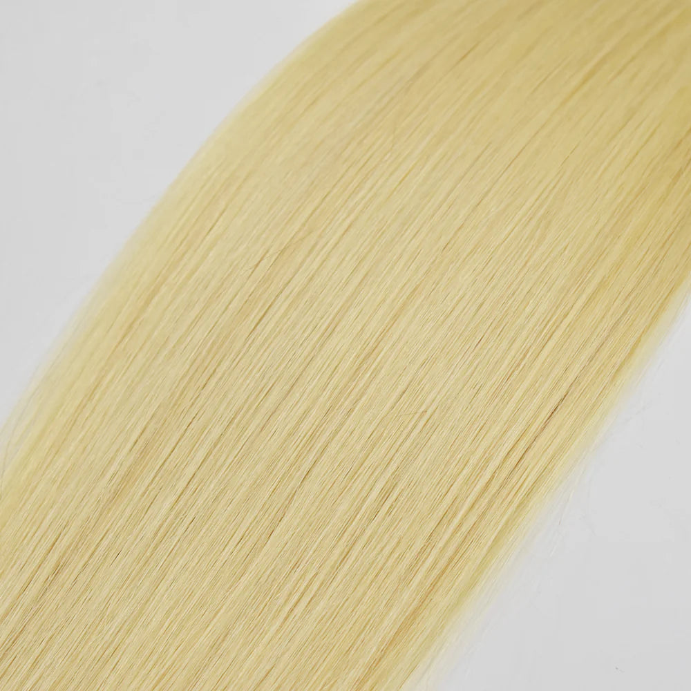 613 Blonde Color Straight Hair Bundles High Quality Virgin Hair