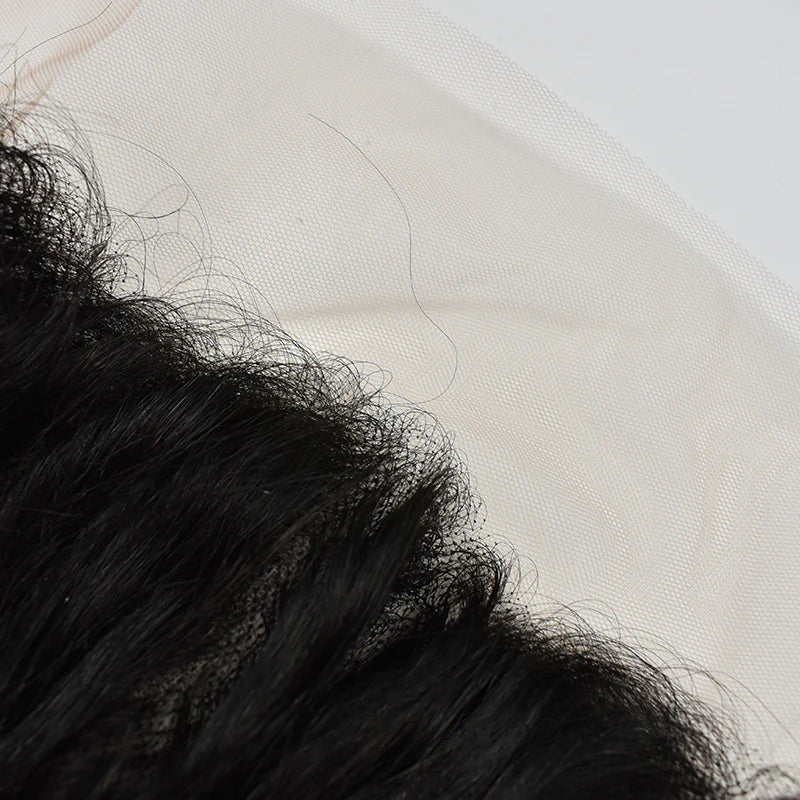 13x4 Transparent Lace Frontal Deep Wave Hair High Quality Virgin Hair