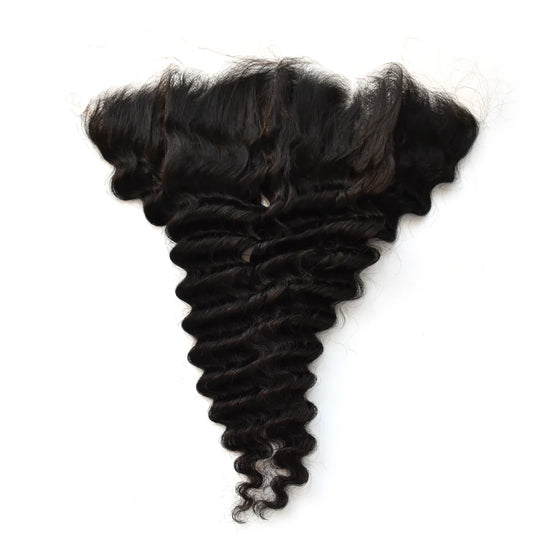 13x6 HD Lace Frontal Deep Wave Hair High Quality Virgin Hair