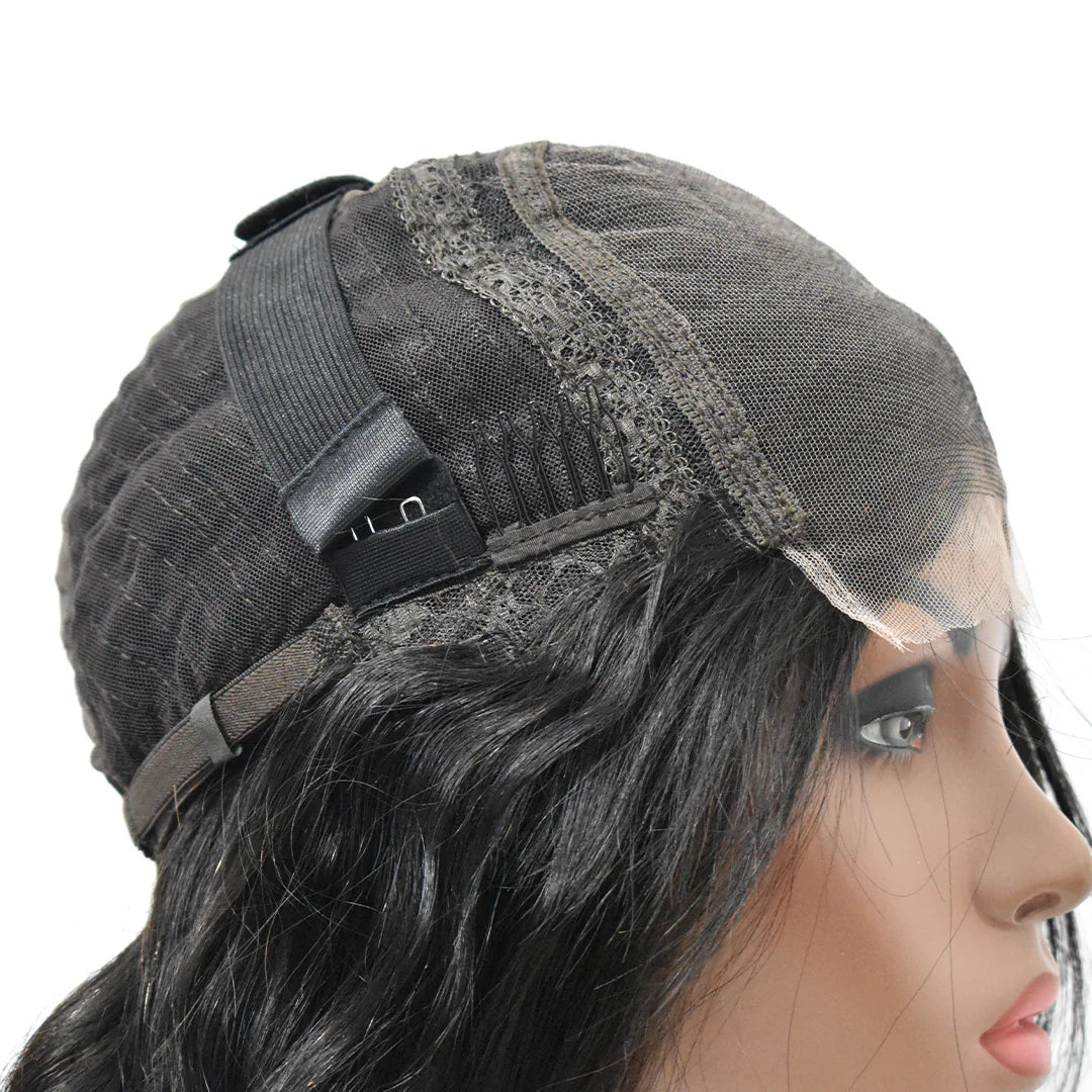 Pretty Fyne Hair Body Wave 5x5 HD Lace Closure Wigs Human Hair Wig 180%