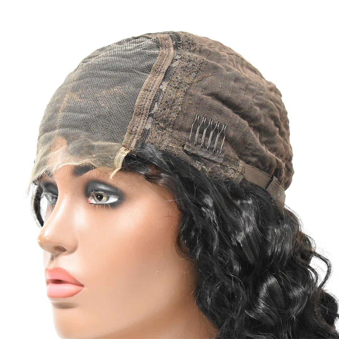 Pretty Fyne Hair Curly Human Hair Wig