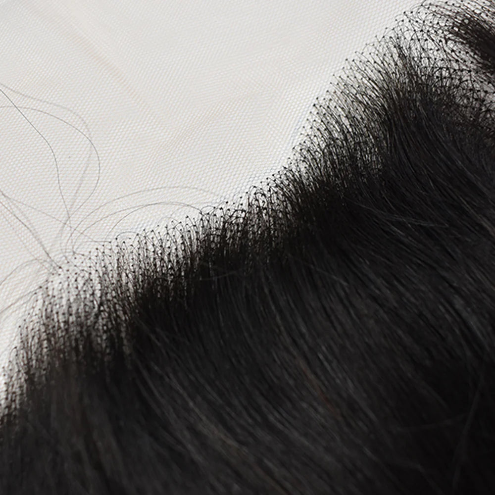 Straight Hair 3 Bundles With 13x4 HD Lace Frontal High Quality Virgin Hair