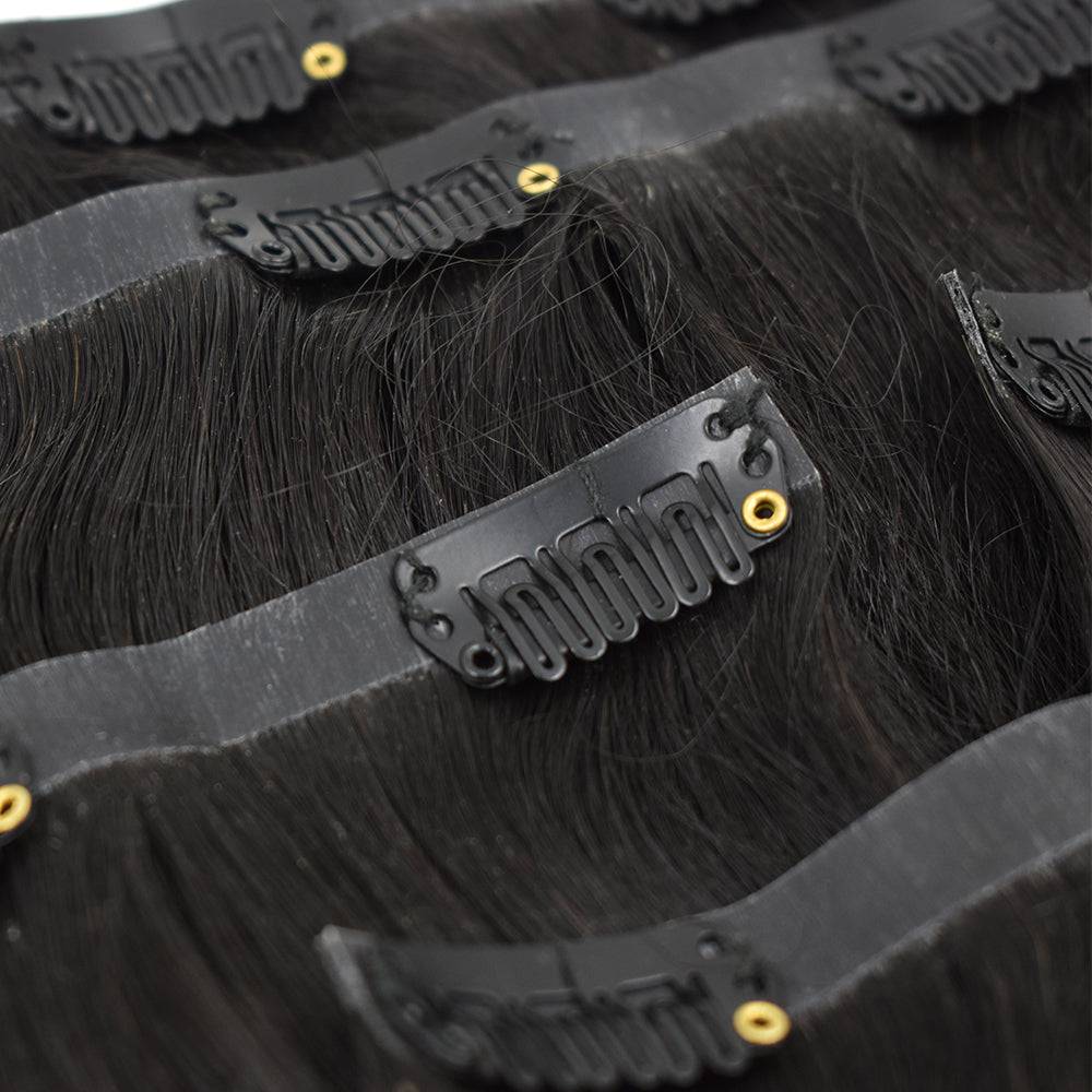 Brazilian Human Hair | Kinky Straight Clip-In Extensions